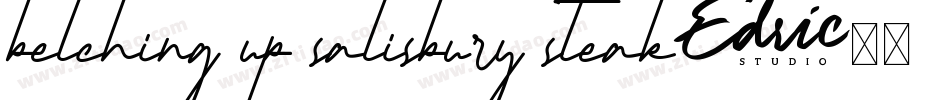 belching up salisbury steak字体转换